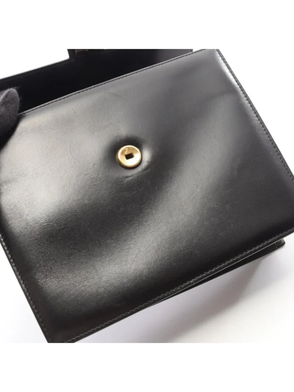 Gucci Handbag 000 46 Black Leather Top Handle - Picture 7 of 11